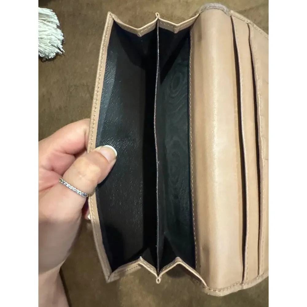 Gucci Diamanté Canvas Heart Wallet